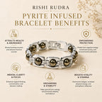 Silver Plated Pyrite Power Bracelet