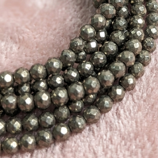 Natural Pyrite Beaded Anklet