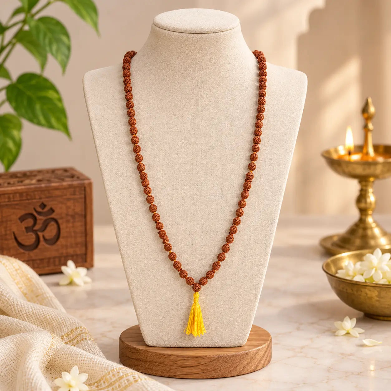 Rudraksha Mala with Tassel