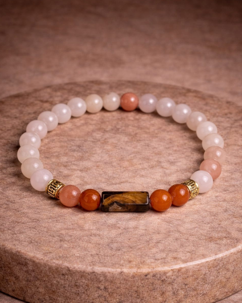 Aries (Mesh) Rashi Bracelet for Men & Women – Zodiac Crystal Healing Bracelet