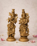 Decorative Brass Radha Krishna Statue – Divine Love Symbol Idol(Height: 12 cm | Breadth: 8 cm)