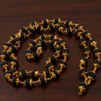 Karungali Golden Cap Mala – Premium Ebony Wood Spiritual Necklace
