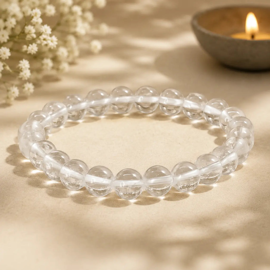 Clear Quartz Sphatik Bracelet