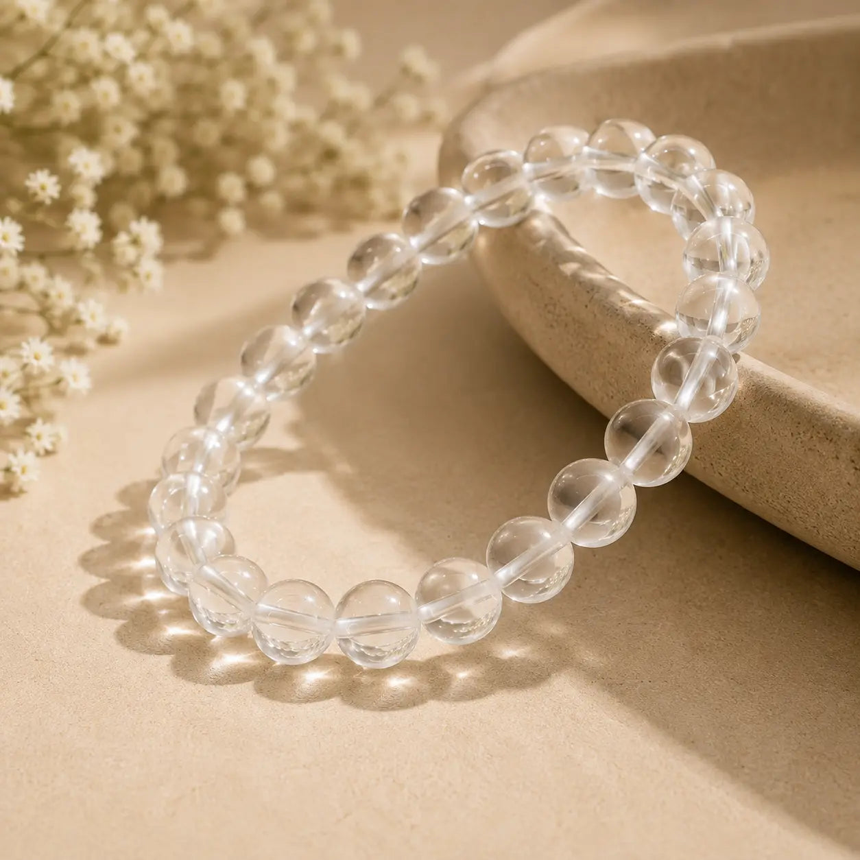 Clear Quartz Sphatik Bracelet