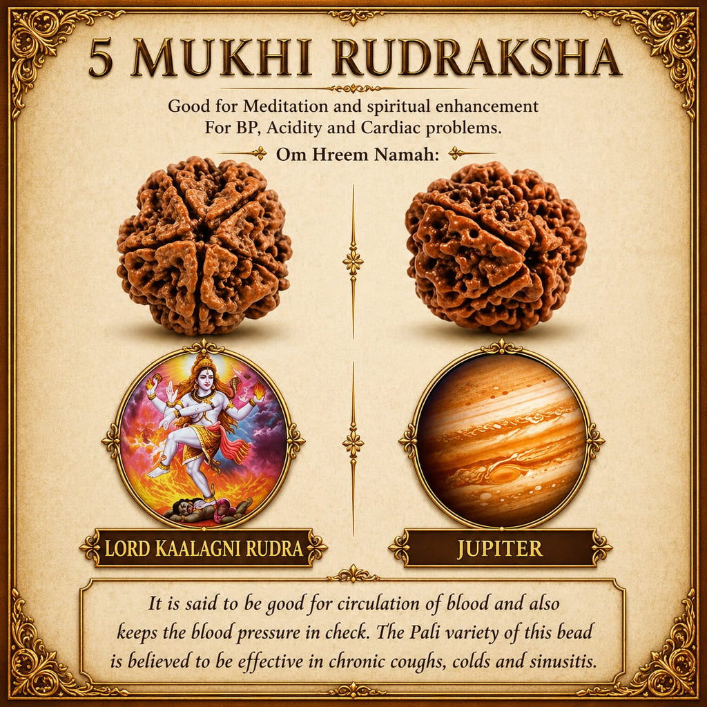 5 Mukhi Nepali Rudraksha – Shiva’s Protection