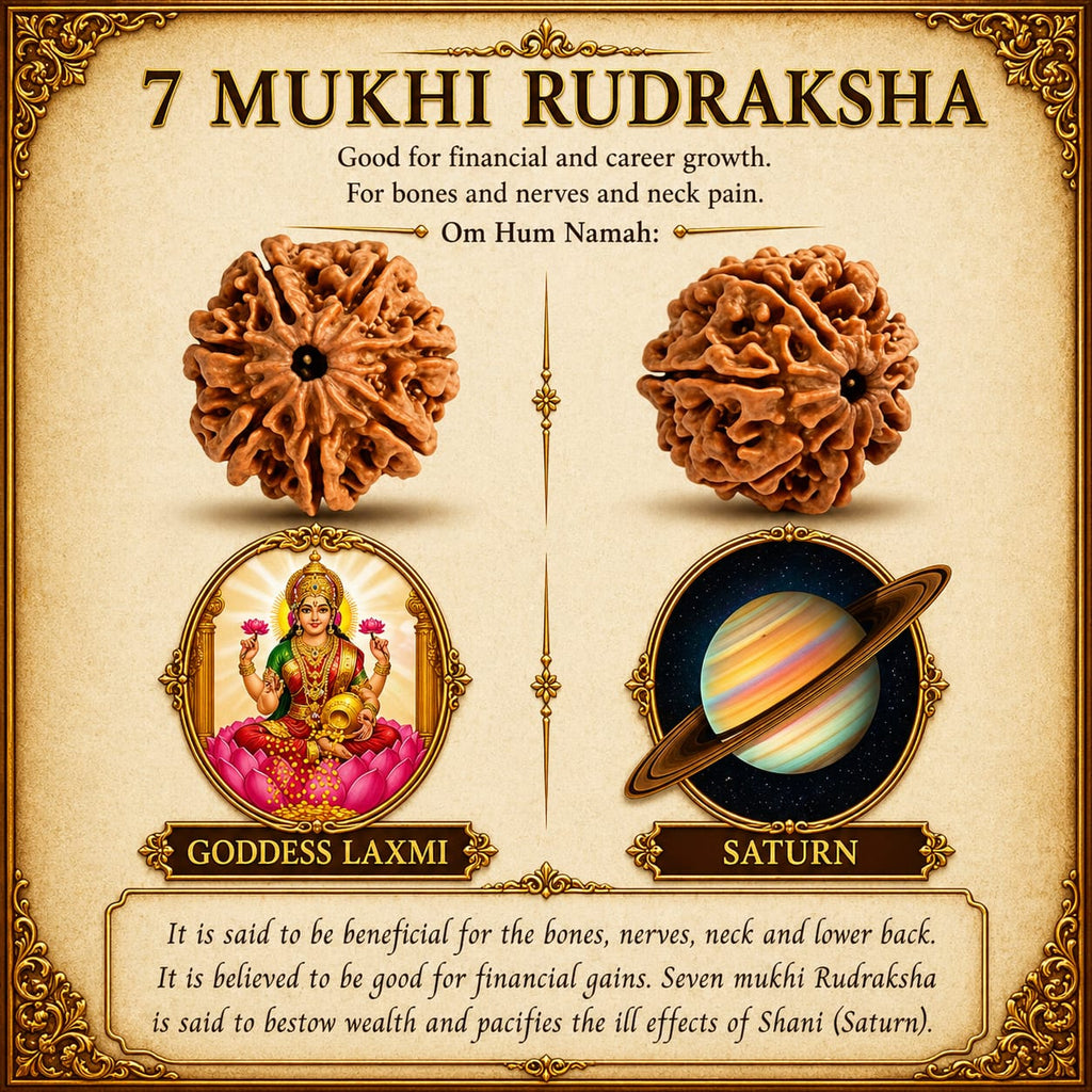 7 Mukhi Nepali Rudraksha – Blessings of Mahalakshmi