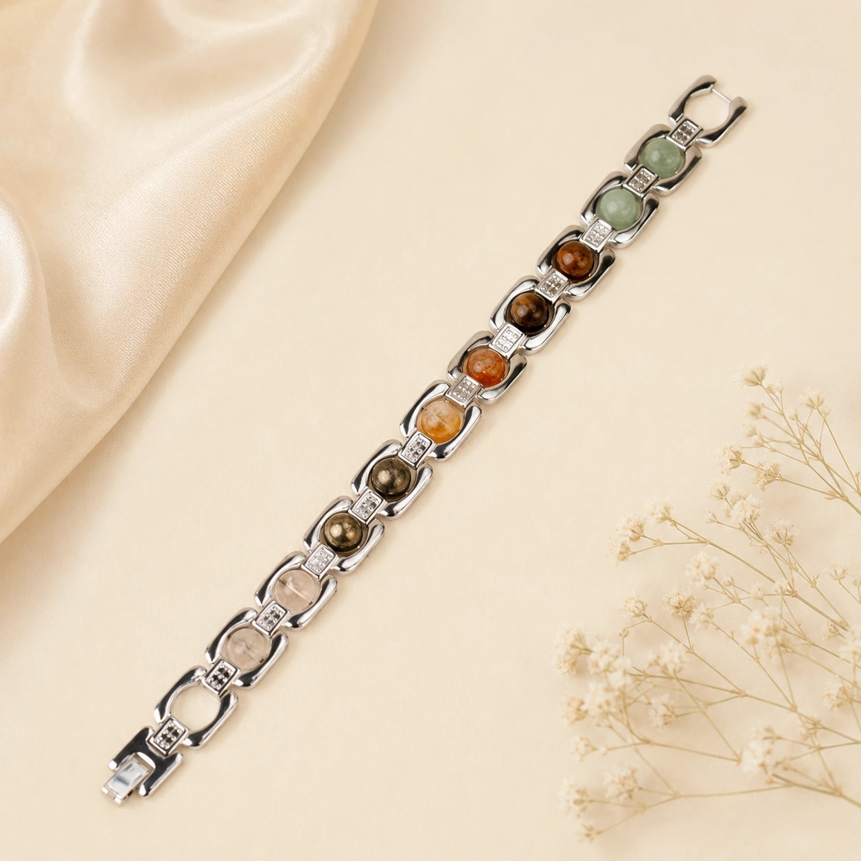 Silver Plated Money Magnet Bracelet