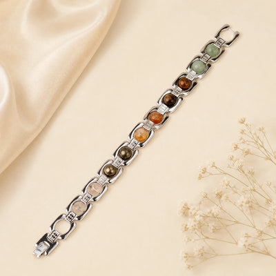 Silver Plated Money Magnet Bracelet