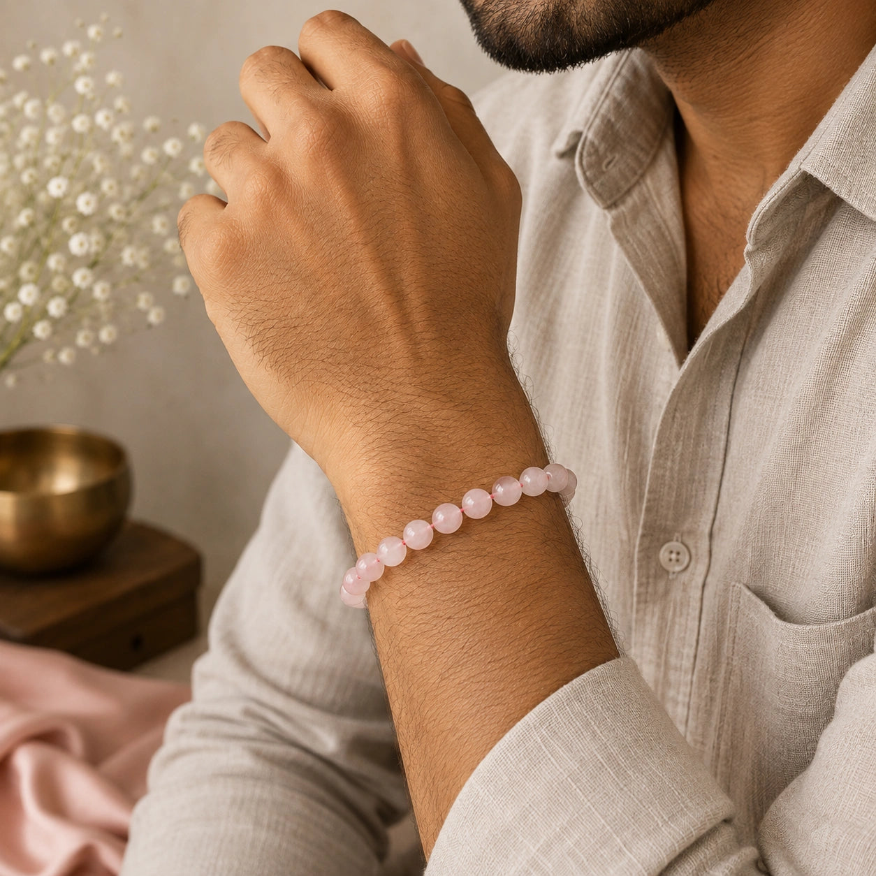 Divine Rose Quartz Bracelet