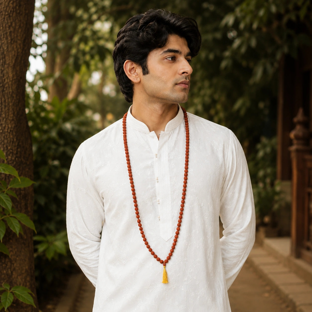 Rudraksha Mala with Tassel