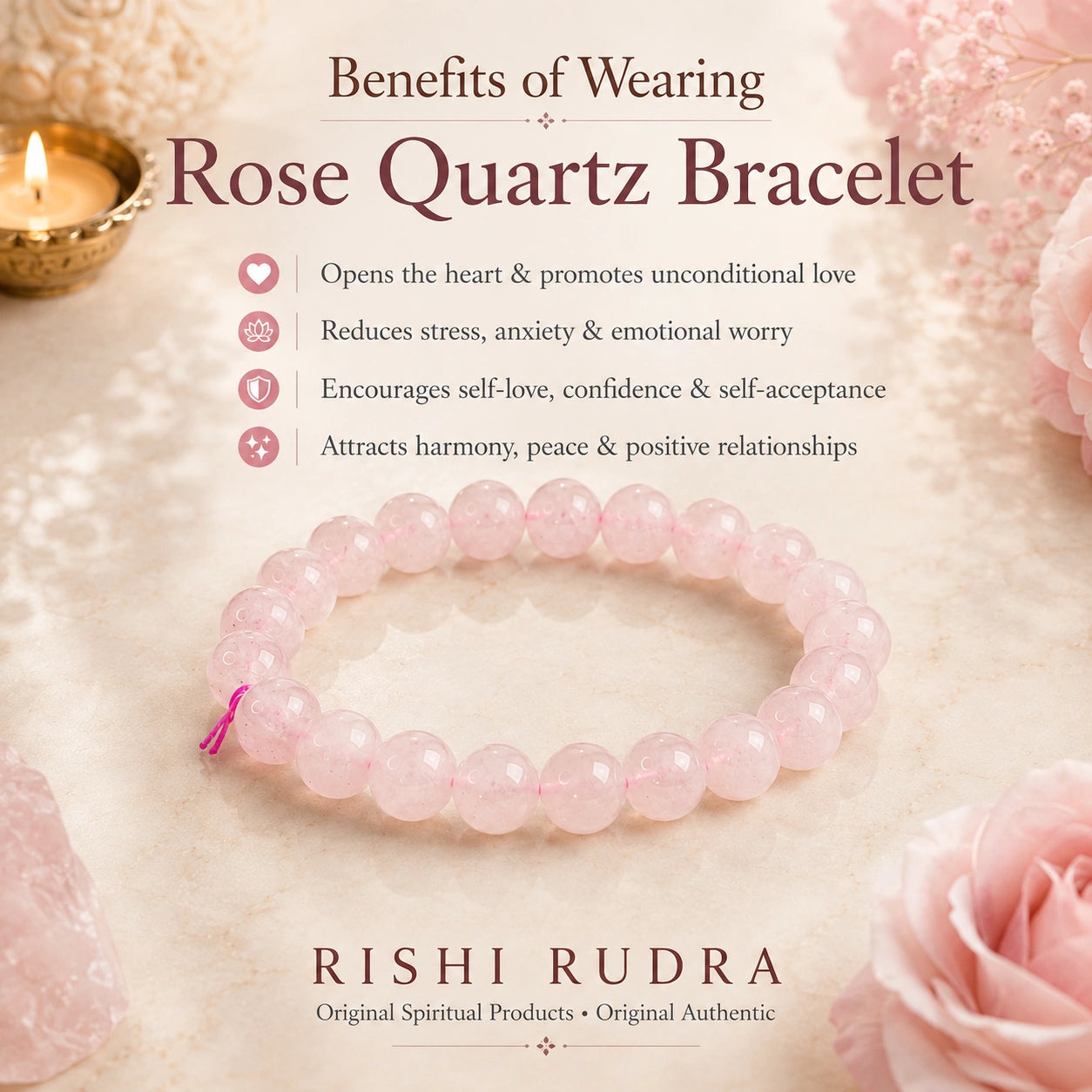 Divine Rose Quartz Bracelet