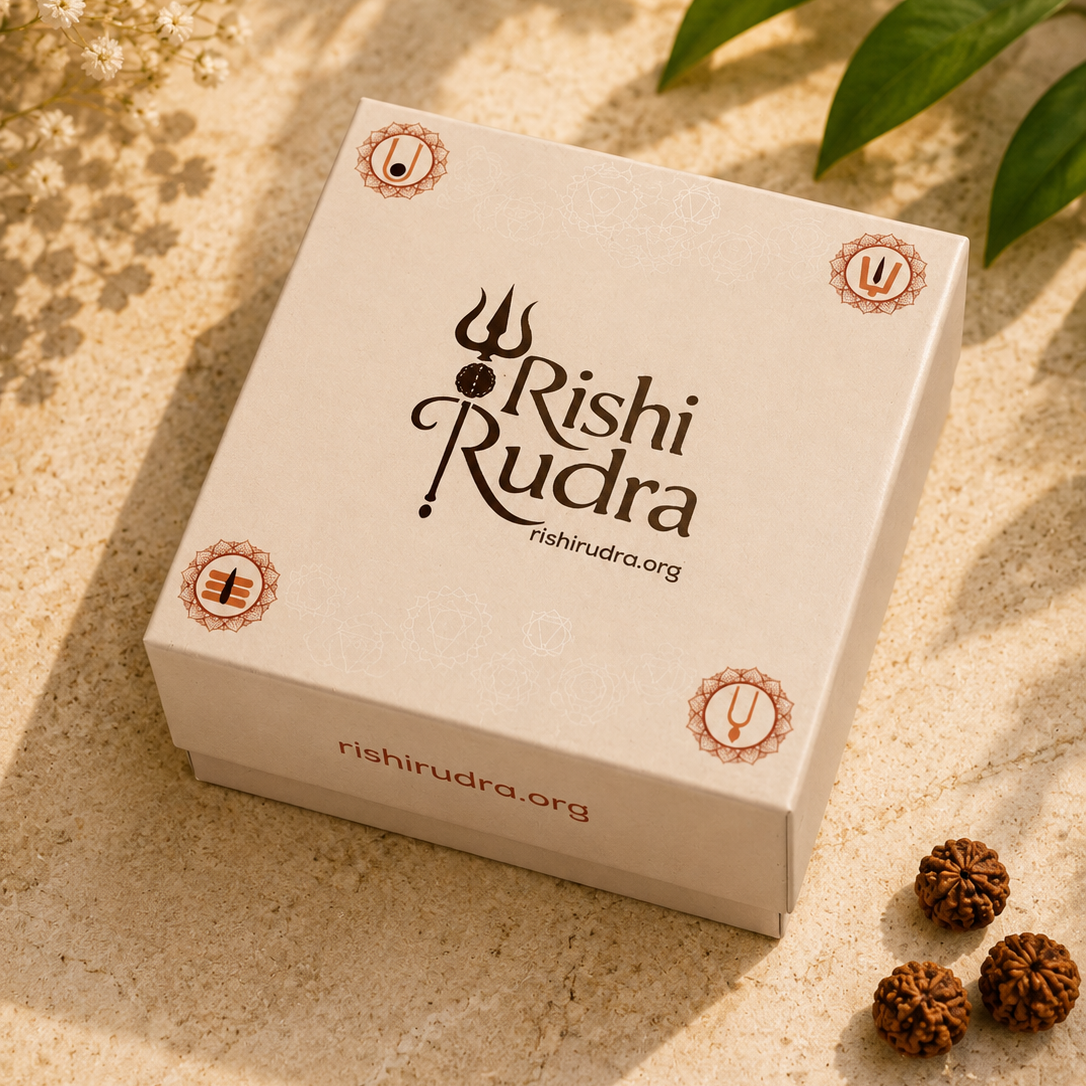 Sacred Protection Combo – 5 Mukhi Bracelet + Trishul Rudraksha Mala