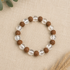 Rudraksha Quartz Harmony Bracelet