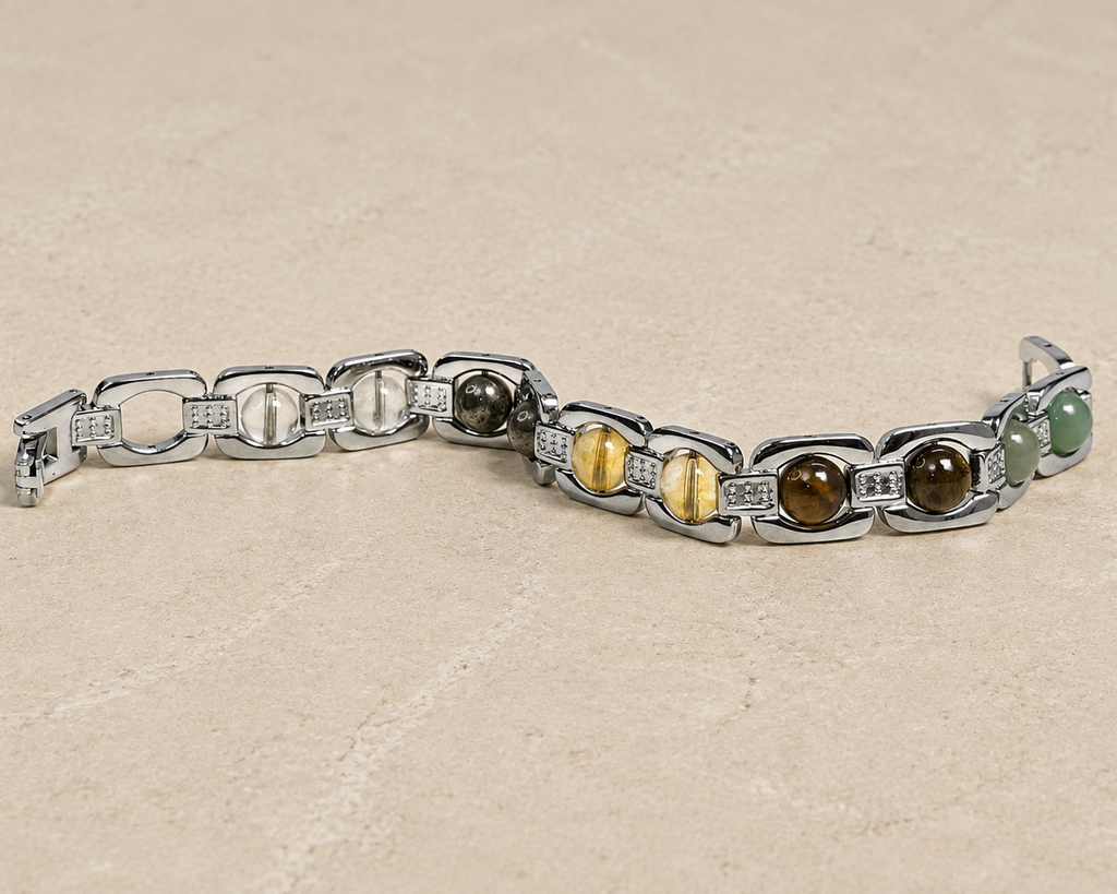 Silver Plated Money Magnet Bracelet