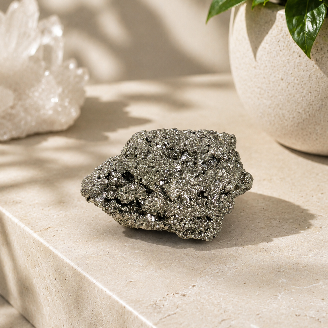 Selenite & Pyrite Energy Combo