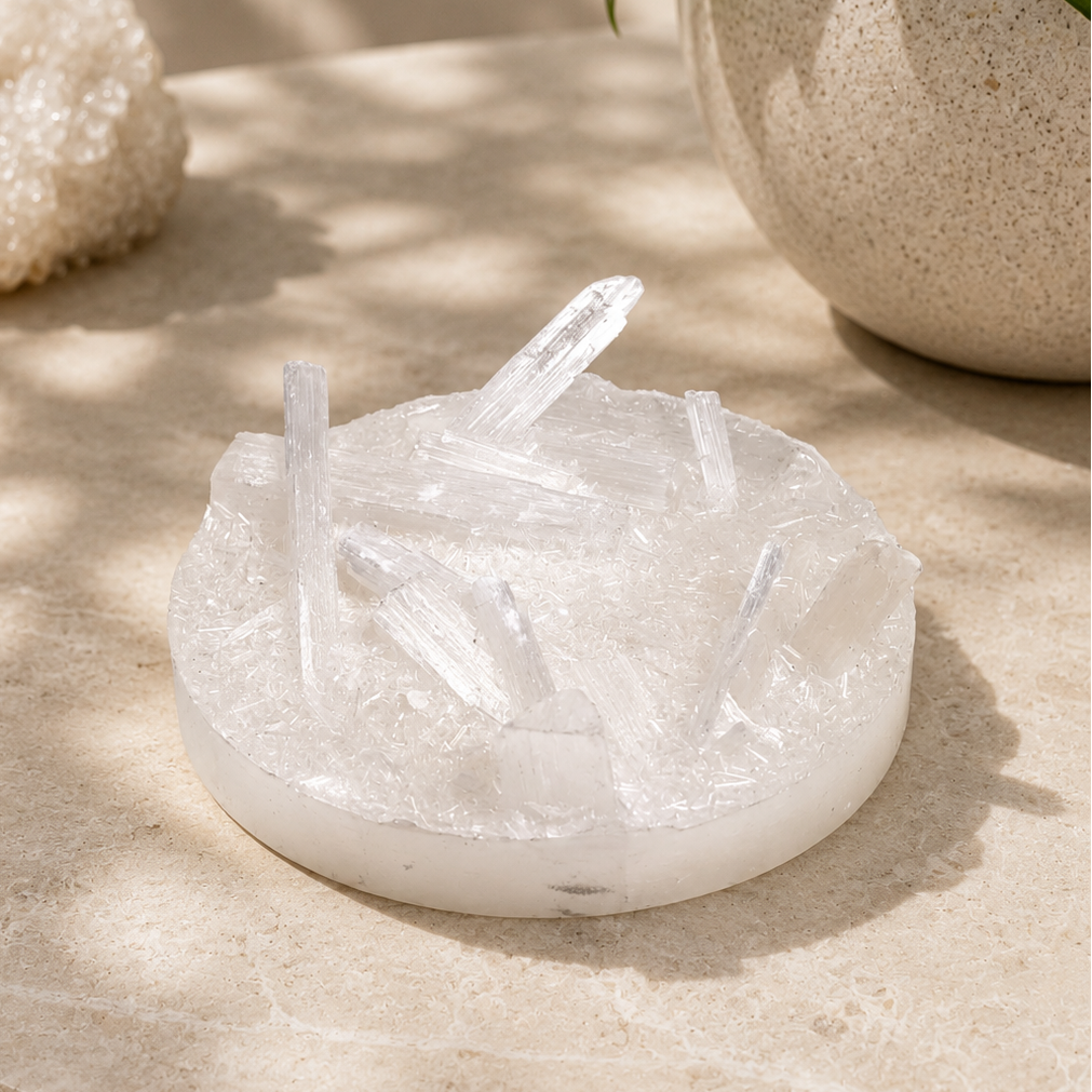 Selenite & Pyrite Energy Combo