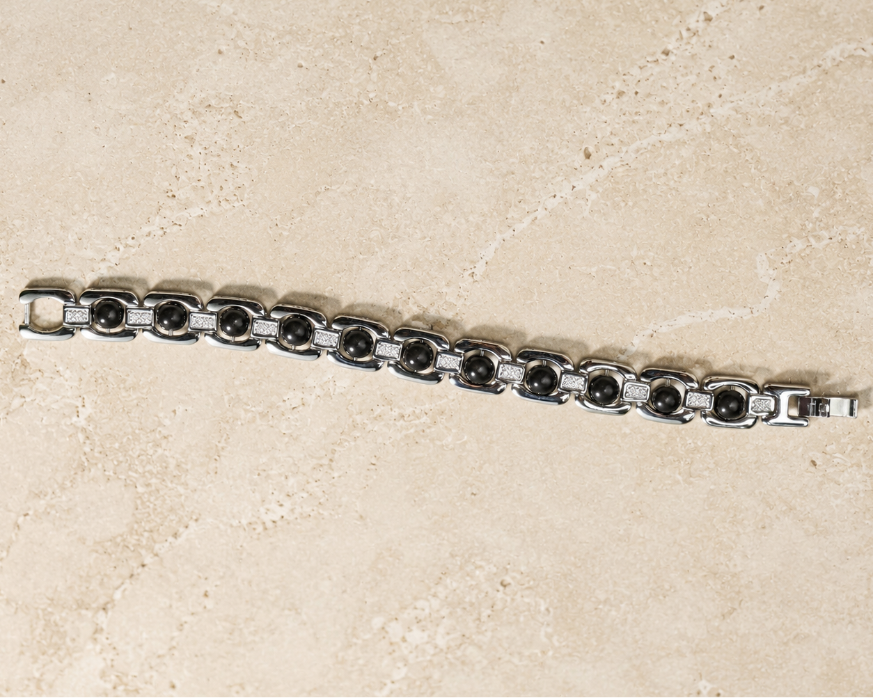 Silver Plated Karungali Bracelet