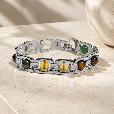 Silver Plated Money Magnet Bracelet