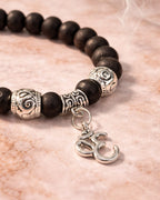 🕉 Karungli Om Charm Beaded Bracelet