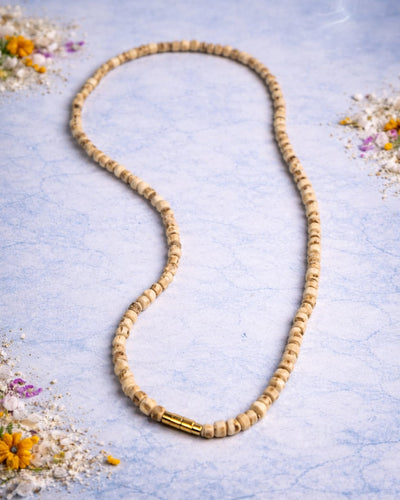 Single Round Tulshi Mala – Original Tulsi Wood Kanthi Necklace