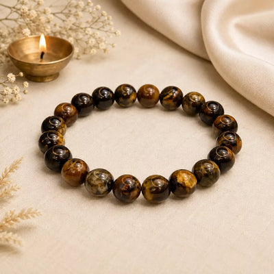 Natural Tiger Eye Bead Bracelet