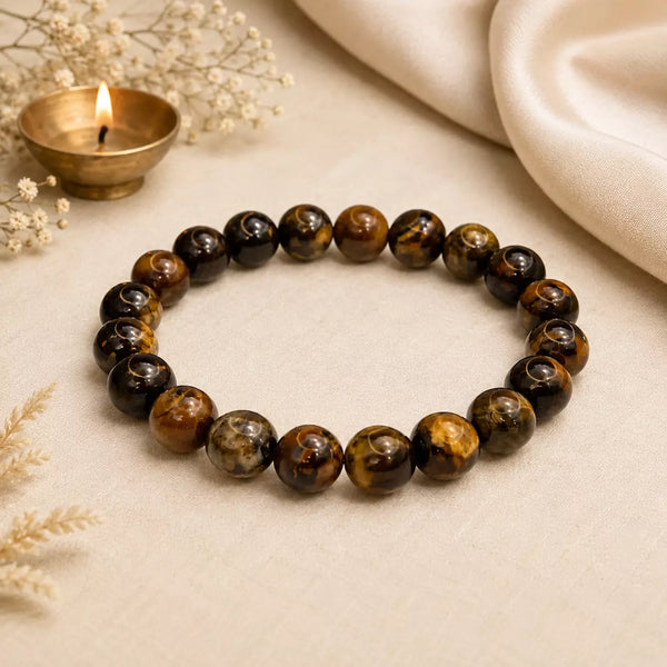 Natural Tiger Eye Bead Bracelet