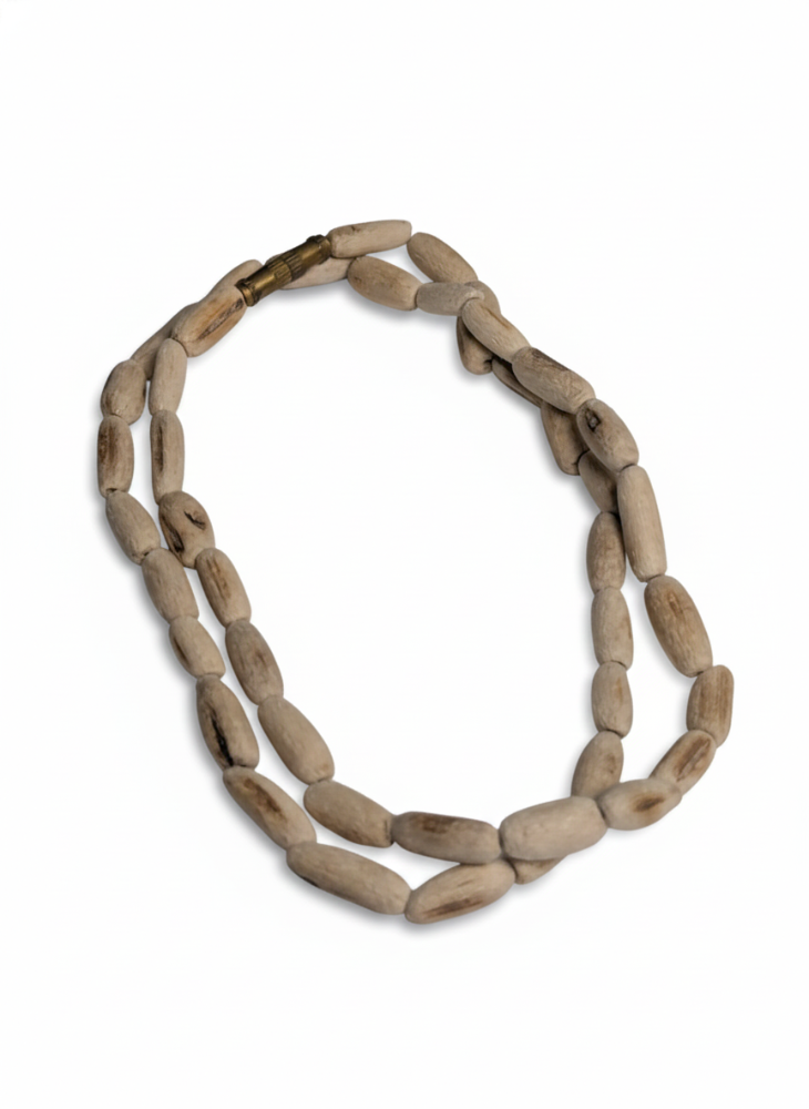 Single Round Tulsi Kanthi Mala | Oval Shape Tulsi Beads | Sacred Vaishnav Neck Mala